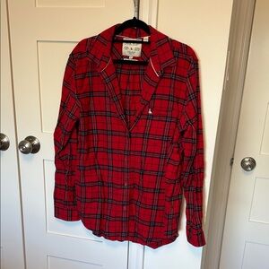 Jack Wills Red Plaid Button Down Shirt